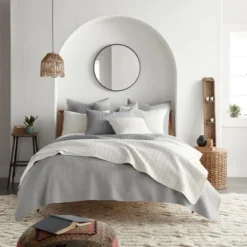 Mills Waffle Quilt And Pillow Sham Set - Levtex Home -Levtex Home Shop GUEST 08754047 f519 4889 934c 065436db9cb9