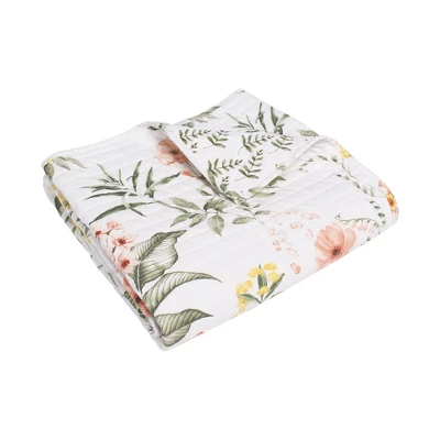 Viviana Floral Quilted Throw - Levtex Home 5 Viviana Floral Quilted Throw - Levtex Home - Image 3