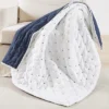 Embroidered Swiss Dot White And Navy Quilted Throw - Levtex Home 2 Embroidered Swiss Dot White And Navy Quilted Throw - Levtex Home -Levtex Home Shop GUEST 09634319 e18e 40de b31c c32a1f63018f