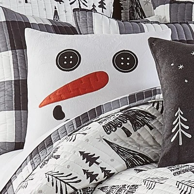 Northern Star Holiday Decorative Pillow White - Levtex Home 3 Northern Star Holiday Decorative Pillow White - Levtex Home