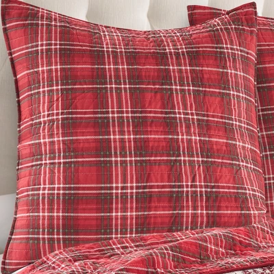Yuletide Holiday Euro Sham Set Of 2 Red - Levtex Home 3 Yuletide Holiday Euro Sham Set Of 2 Red - Levtex Home