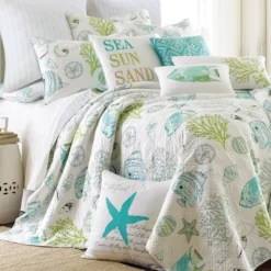 Biscayne Quilt Set - Teal, Green, Aqua - Levtex Home -Levtex Home Shop GUEST 12dac7cb d9d8 4ae7 9769 8920e20f2fdb