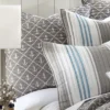 Provincetown Euro Sham - Grey And White - Levtex Home -Levtex Home Shop GUEST 178ef42b 83f7 4dad 8d97 0474649a34d2