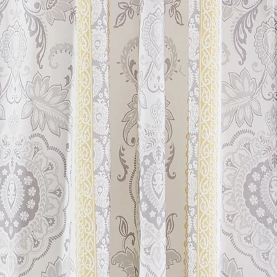 St. Claire Damask Lined Curtain Panel With Rod Pocket - Levtex Home 4 St. Claire Damask Lined Curtain Panel With Rod Pocket - Levtex Home - Image 2