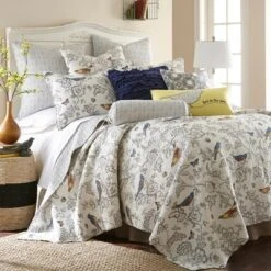 Mockingbird Toile Quilt And Pillow Sham Set - Levtex Home -Levtex Home Shop GUEST 2450dd55 fe5d 4532 bbee b1602dbea510
