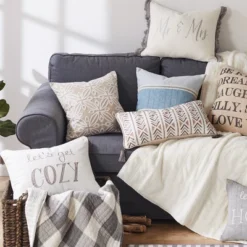 Perla Grey Mr. & Mrs Decorative Pillow - Levtex Home 7 Perla Grey Mr. & Mrs Decorative Pillow - Levtex Home -Levtex Home Shop GUEST 2e563492 053e 4dbf 8bd4 98adcdb42a11