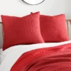 Mills Waffle Red Euro Sham Set Of 2- Levtex Home 1 Mills Waffle Red Euro Sham Set Of 2- Levtex Home -Levtex Home Shop GUEST 2fe4eccb 1fcb 4f44 8544 7ddd6c214dd4