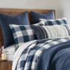 Cross Stitch Navy Euro Sham Set Of 2 -Levtex Home Shop GUEST 3272674d f6d6 4fb4 99f1 9704b70f0747