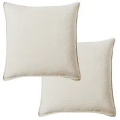 100% Linen - Square Decorative Pillow Cover Set - 2pk - Levtex Home -Levtex Home Shop GUEST 4531f6fc 9f63 4637 921d c96e0e3d0950
