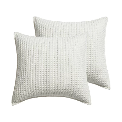 Mills Waffle Euro Sham Set Of 2 - Levtex Home 8 Mills Waffle Euro Sham Set Of 2 - Levtex Home - Image 6