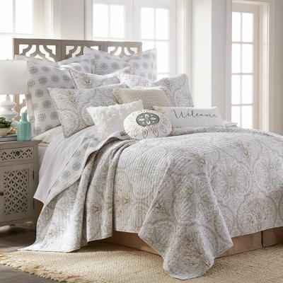 Cosima Medallion Quilted Euro Sham - 2pk - Villa Lugano By Levtex Home 4 Cosima Medallion Quilted Euro Sham - 2pk - Villa Lugano By Levtex Home - Image 2