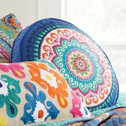 Fantasia Blue Decorative Pillow - Levtex Home