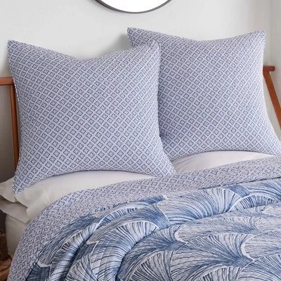 Wexford Blue Euro Sham Set - Two Euro Shams - Levtex Home 3 Wexford Blue Euro Sham Set - Two Euro Shams - Levtex Home