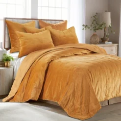 Velvet Ochre Euro Sham - Levtex Home -Levtex Home Shop GUEST 6624f8a1 778f 4cdc af6d e88a03e2cd3e 1