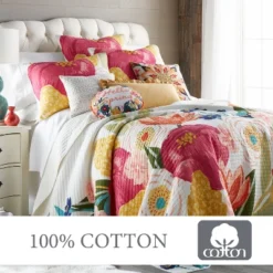 Grandiflora Quilt And Pillow Sham Set - Levtex Home -Levtex Home Shop GUEST 67ca23fe e533 4f2e 841e 437e21192349