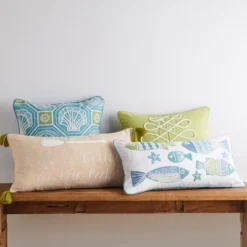 Ocean Springs Embroidered Fish Decorative Pillow - Levtex Home -Levtex Home Shop GUEST 68d6612f 3846 4948 80f8 7d71a84f0573