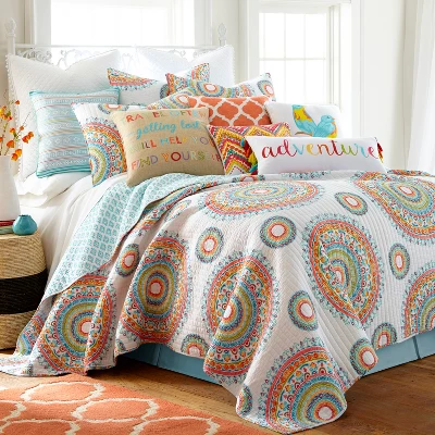 Mayla Medallion Quilt And Pillow Sham Set - Levtex Home 8 Mayla Medallion Quilt And Pillow Sham Set - Levtex Home - Image 6