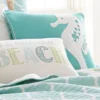 Del Ray Embroidered Seahorse Decorative Pillow - Levtex Home 1 Del Ray Embroidered Seahorse Decorative Pillow - Levtex Home -Levtex Home Shop GUEST 7b3aff0e 6b06 4369 8111 60ee228f4254