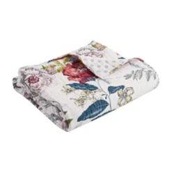Montecito Floral Quilted Throw - Levtex Home -Levtex Home Shop GUEST 85292832 5400 4435 8630 89616285d01c
