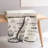 Histoire Script Quilted Throw - Levtex Home