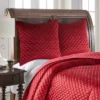 Red Velvet Euro Sham Set Of 2 -Levtex Home Shop GUEST 8bbf4d1c a0d8 47a2 9733 980390cbbc84
