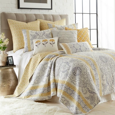 St. Claire Euro Shams - Set Of 2 - Multicolor - Levtex Home 4 St. Claire Euro Shams - Set Of 2 - Multicolor - Levtex Home - Image 2