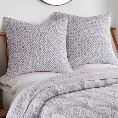 Wexford Grey Euro Sham Set - Two Euro Shams - Levtex Home 3 Wexford Grey Euro Sham Set - Two Euro Shams - Levtex Home