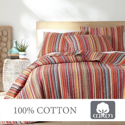 Uluru Stripe Quilt And Pillow Sham Set - Levtex Home 5 Uluru Stripe Quilt And Pillow Sham Set - Levtex Home - Image 3