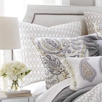 Tamsin Grey Euro Sham Set - Set Of Two - Levtex Home 3 Tamsin Grey Euro Sham Set - Set Of Two - Levtex Home