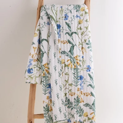 Apolonia Botanical Floral Quilted Throw - Villa Lugano By Levtex Home 4 Apolonia Botanical Floral Quilted Throw - Villa Lugano By Levtex Home - Image 2