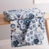 Lorrance Blue Quilted Throw - Levtex Home