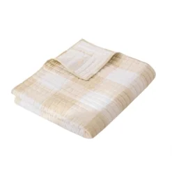 Camden Taupe Quilted Throw - Levtex Home