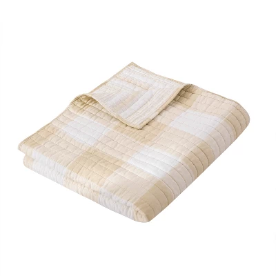 Camden Taupe Quilted Throw - Levtex Home 3 Camden Taupe Quilted Throw - Levtex Home