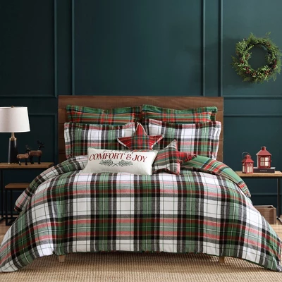 Spencer Plaid Green Euro Sham Set Of 2 - Levtex Home 4 Spencer Plaid Green Euro Sham Set Of 2 - Levtex Home - Image 2