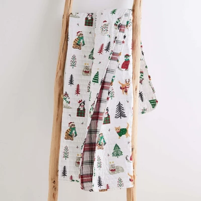 Meowy Christmas Quilted Throw - Levtex Home 5 Meowy Christmas Quilted Throw - Levtex Home - Image 3