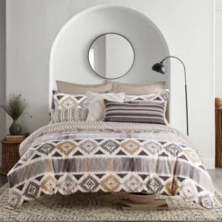 Santa Fe Duvet Set - Grey, Cream & Tan - Levtex Home -Levtex Home Shop GUEST c2a09930 3418 4803 9e2e 4d4d93679850