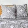 Harleson Grey - Euro Sham - Grey, Cream & White - Levtex Home