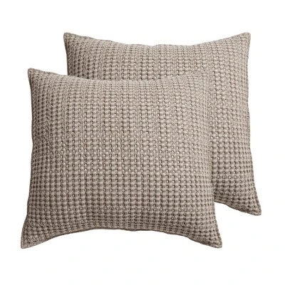 Mills Waffle Euro Sham Set Of 2 - Levtex Home 7 Mills Waffle Euro Sham Set Of 2 - Levtex Home - Image 5