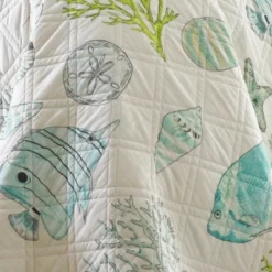 Biscayne Quilt Set - Teal, Green, Aqua - Levtex Home -Levtex Home Shop GUEST d2f7b75a 715c 44b3 afc2 cae641e553d6