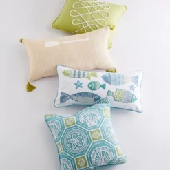 Ocean Springs Embroidered Fish Decorative Pillow - Levtex Home -Levtex Home Shop GUEST d64809c8 f0ed 4b2c 831d 2660ce68053a