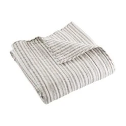 Tobago Stripe Taupe Quilted Throw - Levtex Home -Levtex Home Shop GUEST d7304e73 de85 4baf 91c7 8783d6b0620c