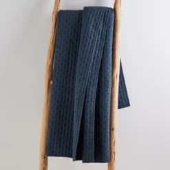 Cross Stitch Navy Quilted Throw- Levtex Home -Levtex Home Shop GUEST e6411de4 1091 4092 a3d8 e75e70922628
