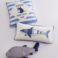 Sammy Shark Striped Decorative Pillow - Levtex Home