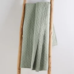 Cross Stitch Desert Sage Quilted Throw- Levtex Home -Levtex Home Shop GUEST eb60eeb1 1876 4c2c ab2c baf21f19f8b2