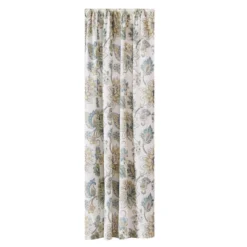 Palladium Grey Floral Drape Panel - One Drape Panel Grey - Levtex Home