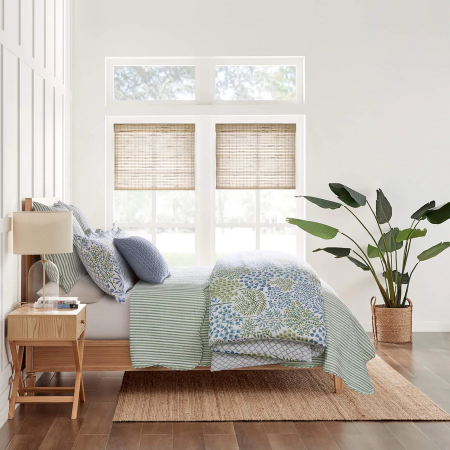 Levtex Home Shop -Levtex Home Shop Martha Stripe Sage 63575 alt shot with dec min